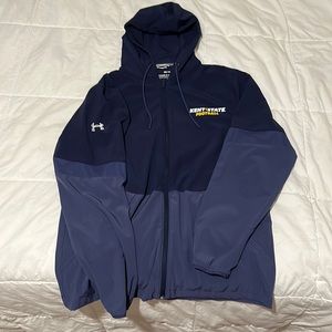 Men’s Medium Under Armour Squad Warm Up Jacket Windbreaker- Kent State Football